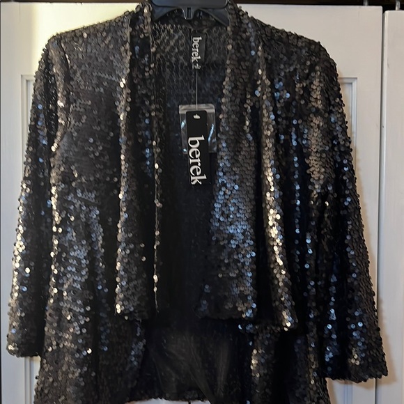 Berek Black Sequin Jacket - Picture 2 of 4